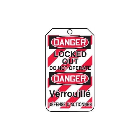 Accuform RP-Plastic, 3-1/4 in Width, 3/8 in Height, , 25 PK TMF210PTP